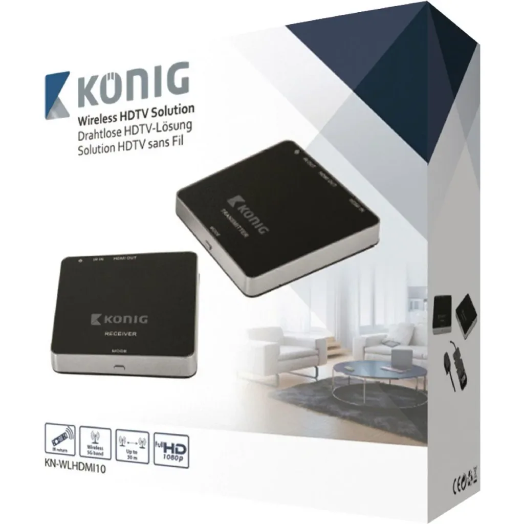 5 GHz Wireless HDMI Transmitter 1080p / 3D - Range 30 m