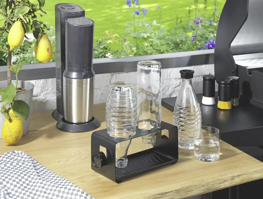 Bottle holder DUO for soda makers