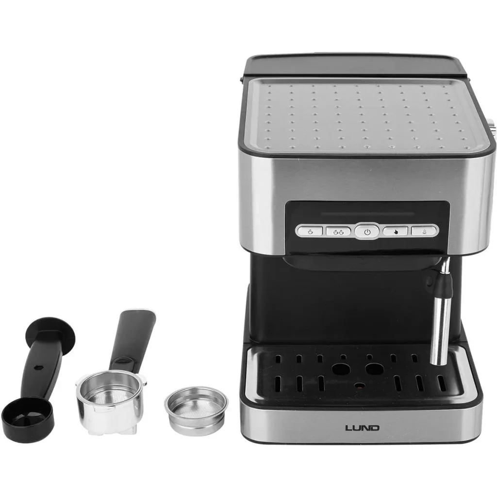 Piston machine with frother - 850W - 1.6 L - stainless steel