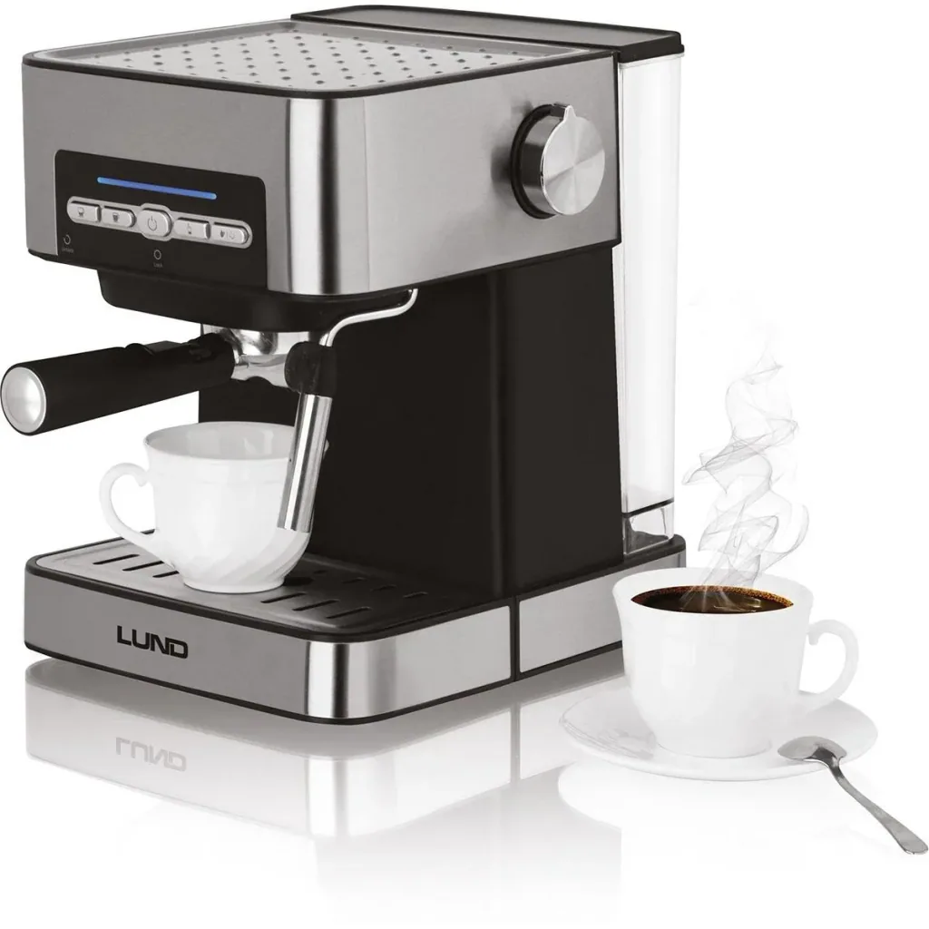 Piston machine with frother - 850W - 1.6 L - stainless steel