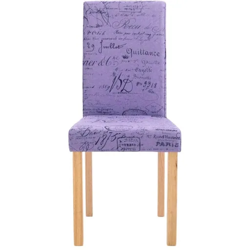 Dining room chairs 2 in fabric purple