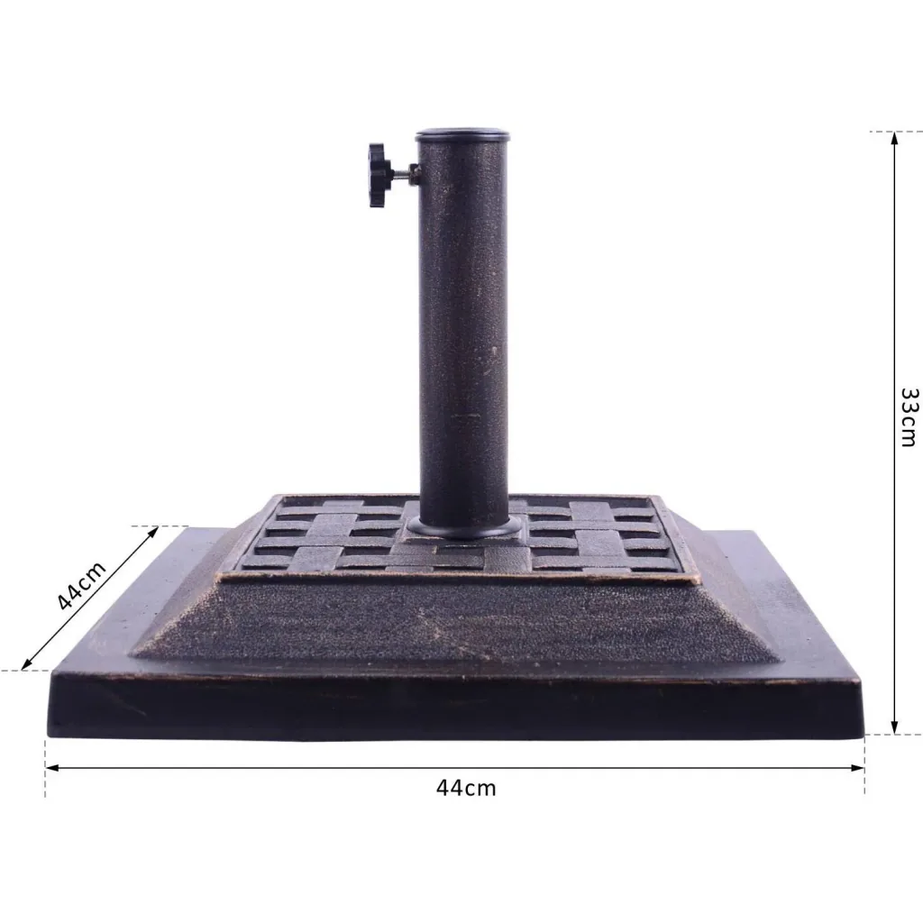 Umbrella stand holder 9kg 38/48mm resin bronze