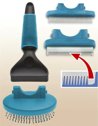 Pet grooming brush 3 in 1, dog accessories