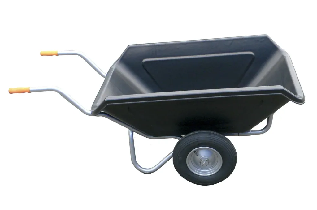 Large dump wheelbarrow "Maxima", 250 liters, 2 pneumatic wheels