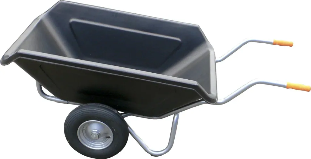 Large dump wheelbarrow "Maxima", 250 liters, 2 pneumatic wheels