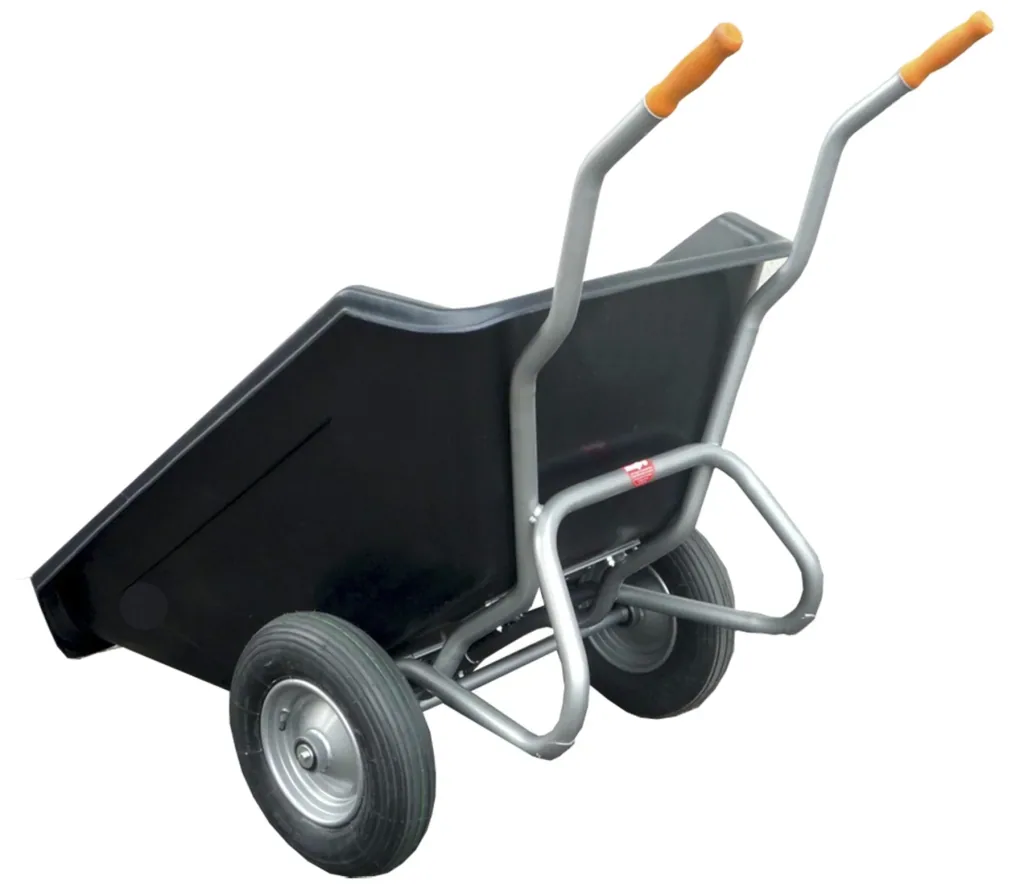 Large dump wheelbarrow "Maxima", 250 liters, 2 pneumatic wheels