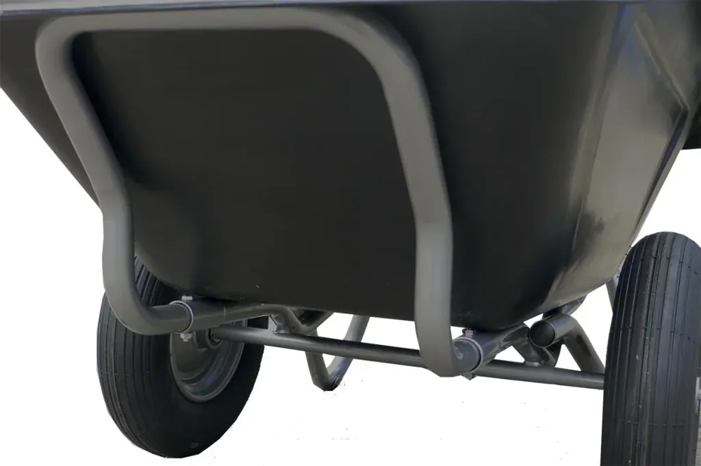 Large dump wheelbarrow "Maxima", 250 liters, 2 pneumatic wheels
