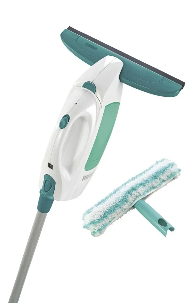 Cordless window vacuum "Dry & Clean" with spray, handle and washer + FREE window spray 500 ml