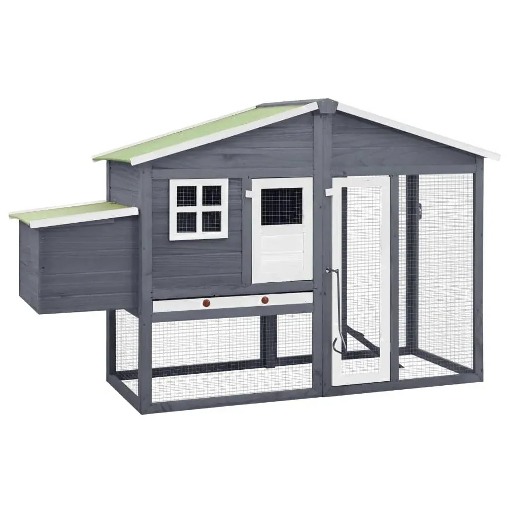 Chicken coop with nesting box solid vur