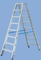 Steps double ladder 2 x 3 steps ladder aluminum
