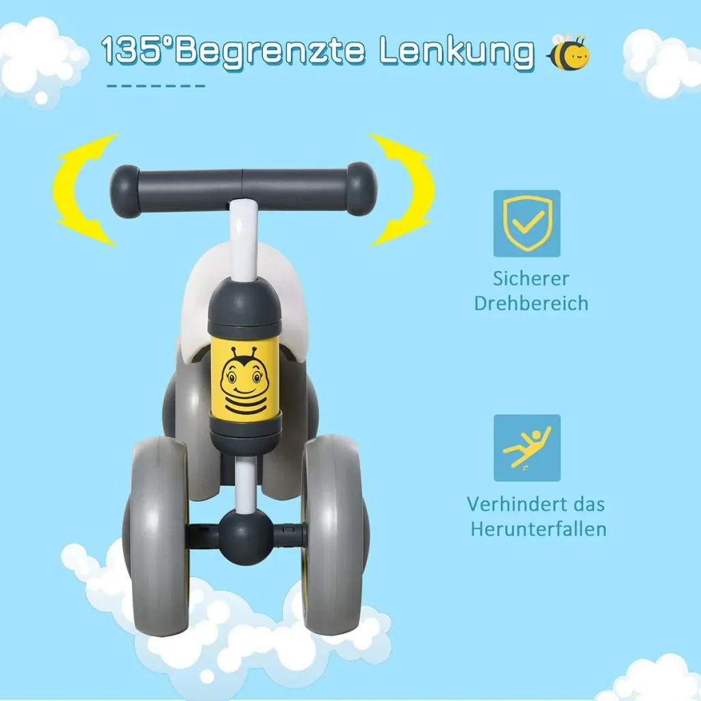 Children's balance bike yellow