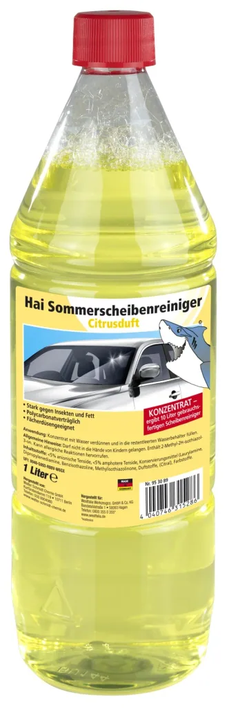 Summer window cleaner citrus scent concentrate
