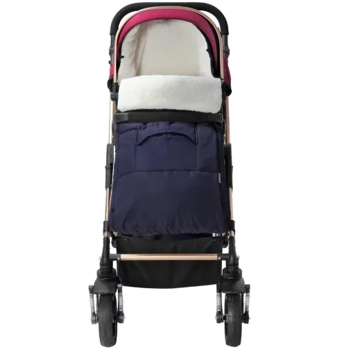 Baby Carrier Footmuff Dark Blue | Teddy | Maxi-Cosi | with Storage Bag