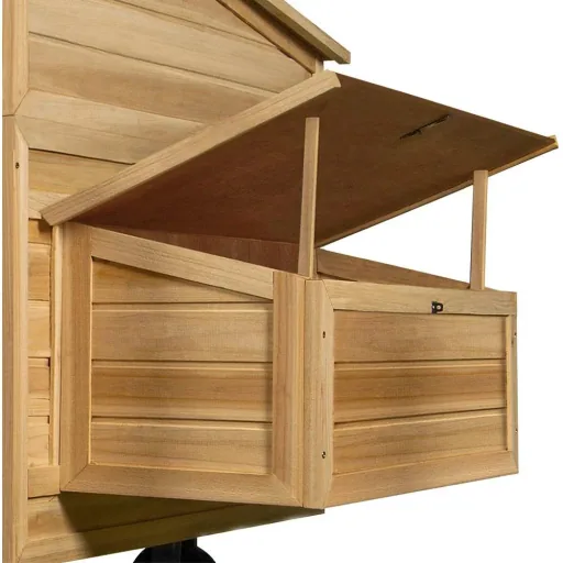 XL chicken coop on wheels 220x118x125cm