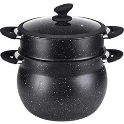 Couscous pan - 9L - Black - 26x26x26 cm