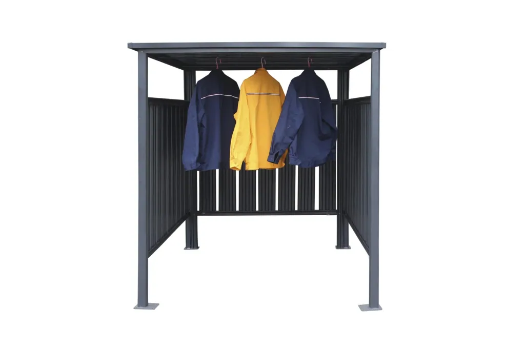 Westmann Fietsenstalling en overkapping Fieta, 180×203×210 cm, Antraciet – Staal met lamellenwanden