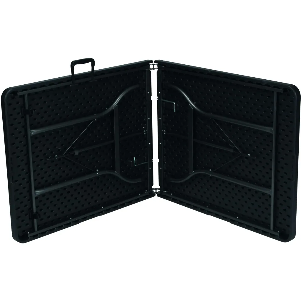 Folding table - in rattan look - 180 x 75 x 74 cm