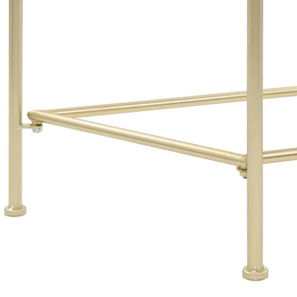 Side table vintage style 87x34x73 cm metal gold