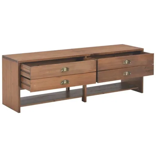 TV cabinet 4 drawers 120x30x40 cm solid pine