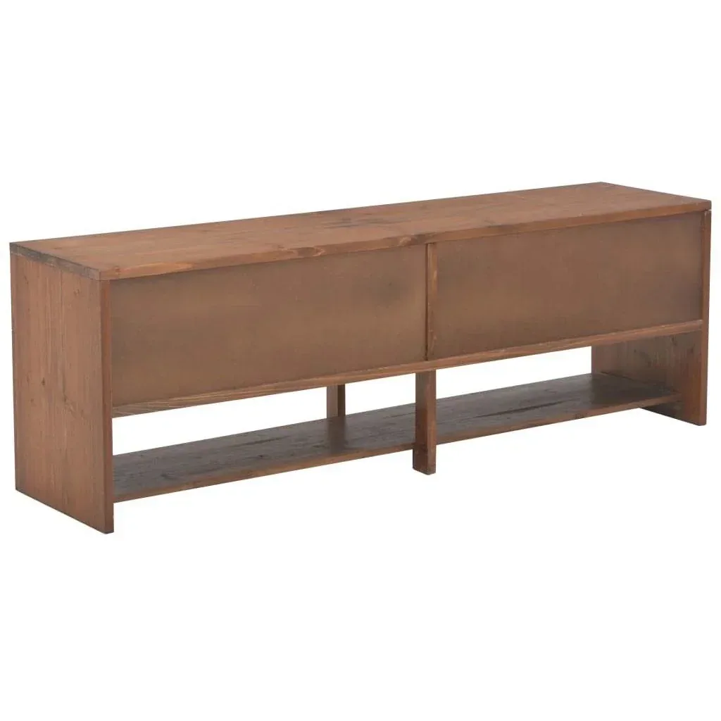 TV cabinet 4 drawers 120x30x40 cm solid pine