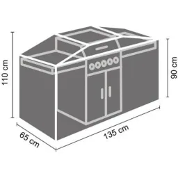 Outdoor cover for grill 135 cm