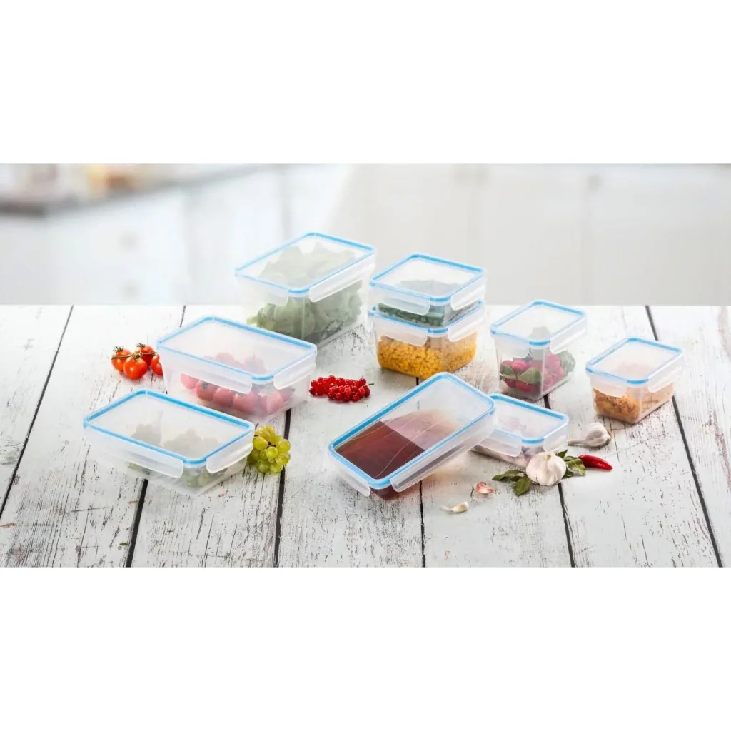 Mehrzer - Freshness Container 1.4 Liters - Square - Click-and-Lock - Blue