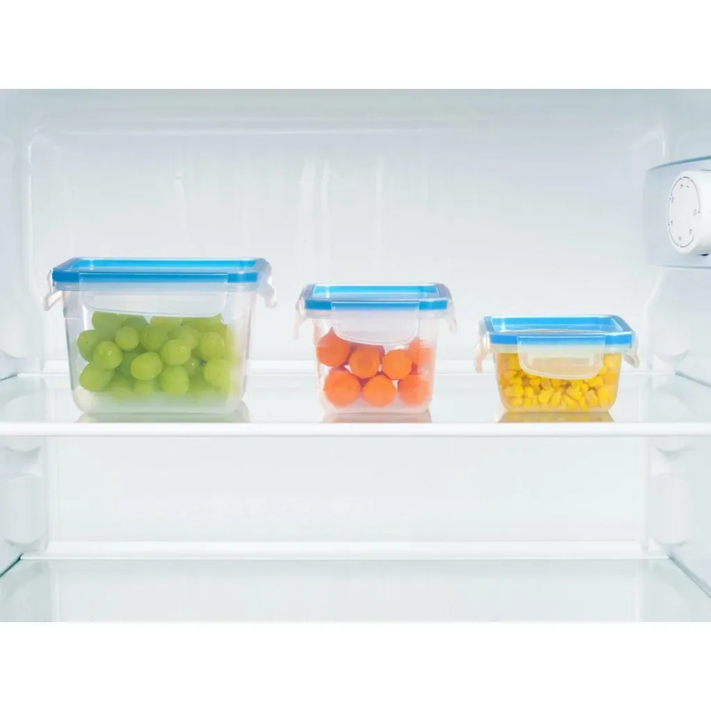 Mehrzer - Freshness Container 1.4 Liters - Square - Click-and-Lock - Blue