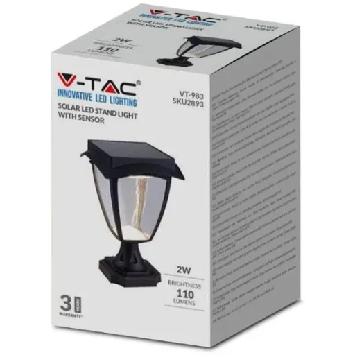 VT-983 Sevilla Solar Base Solar LED Lamp - 2 Light Colors