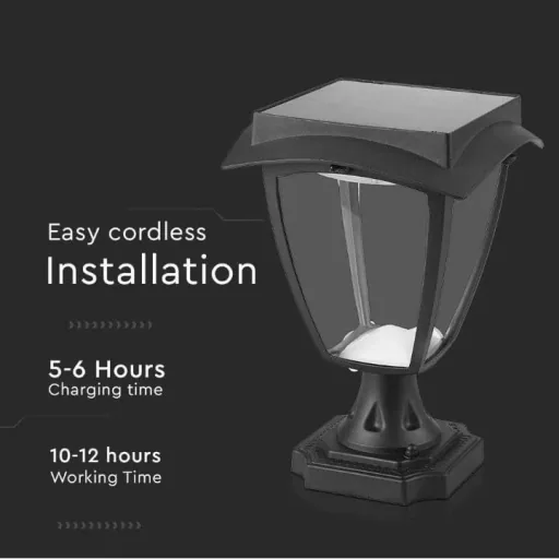 VT-983 Sevilla Solar Base Solar LED Lamp - 2 Light Colors