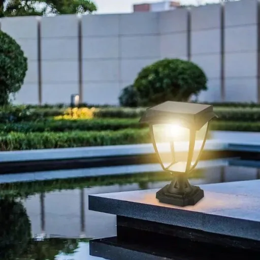 VT-983 Sevilla Solar Base Solar LED Lamp - 2 Light Colors