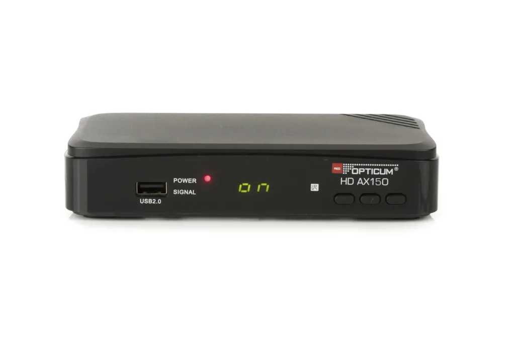 Full HD satellite receiver "HD AX 150" with 12V power supply