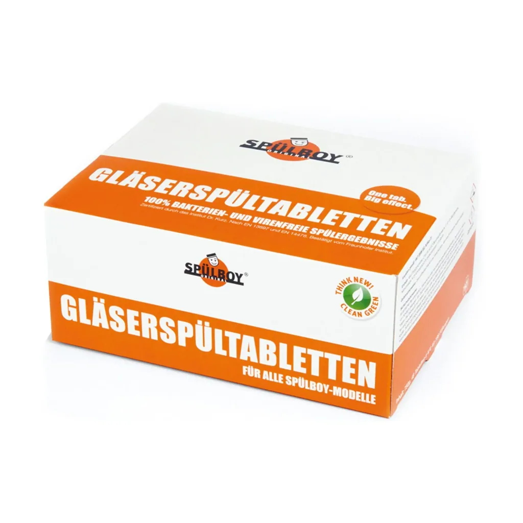 Vaatwastabletten, Glazen spoeltabletten van SPÜLBOY - voor glazenspoelmachines en spoelbakken