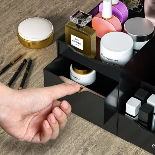 Make-up-Organizer schwarz