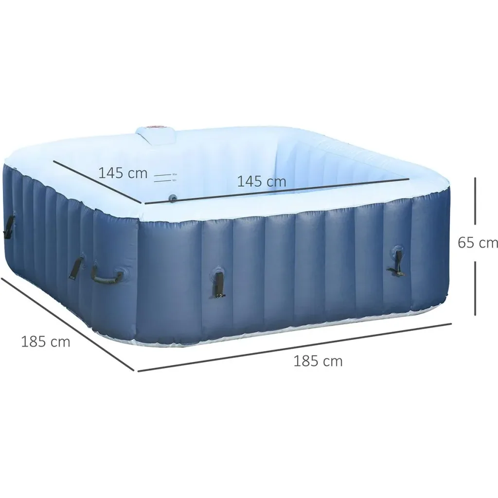 Whirlpool for 2-3 people white/blue