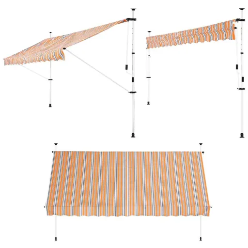 Clamp awning yellow/blue 300cm
