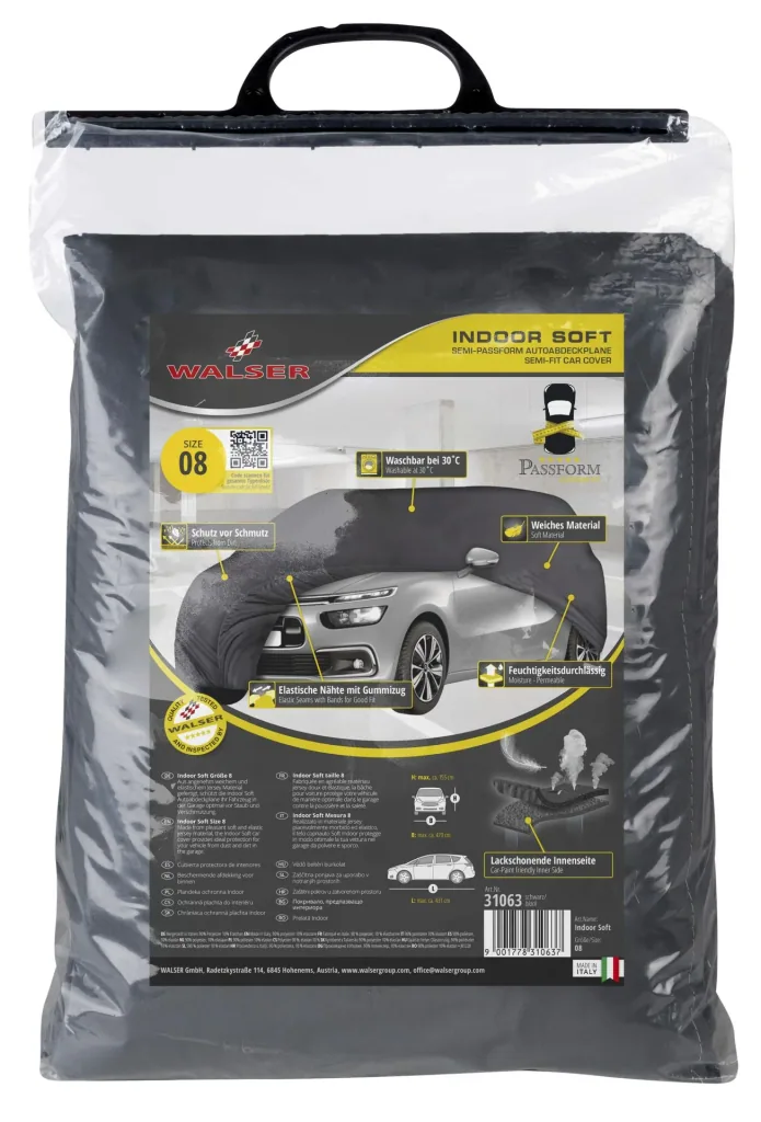 Car cover indoor soft - size 8 - 431x470x155cm - PES - elastane