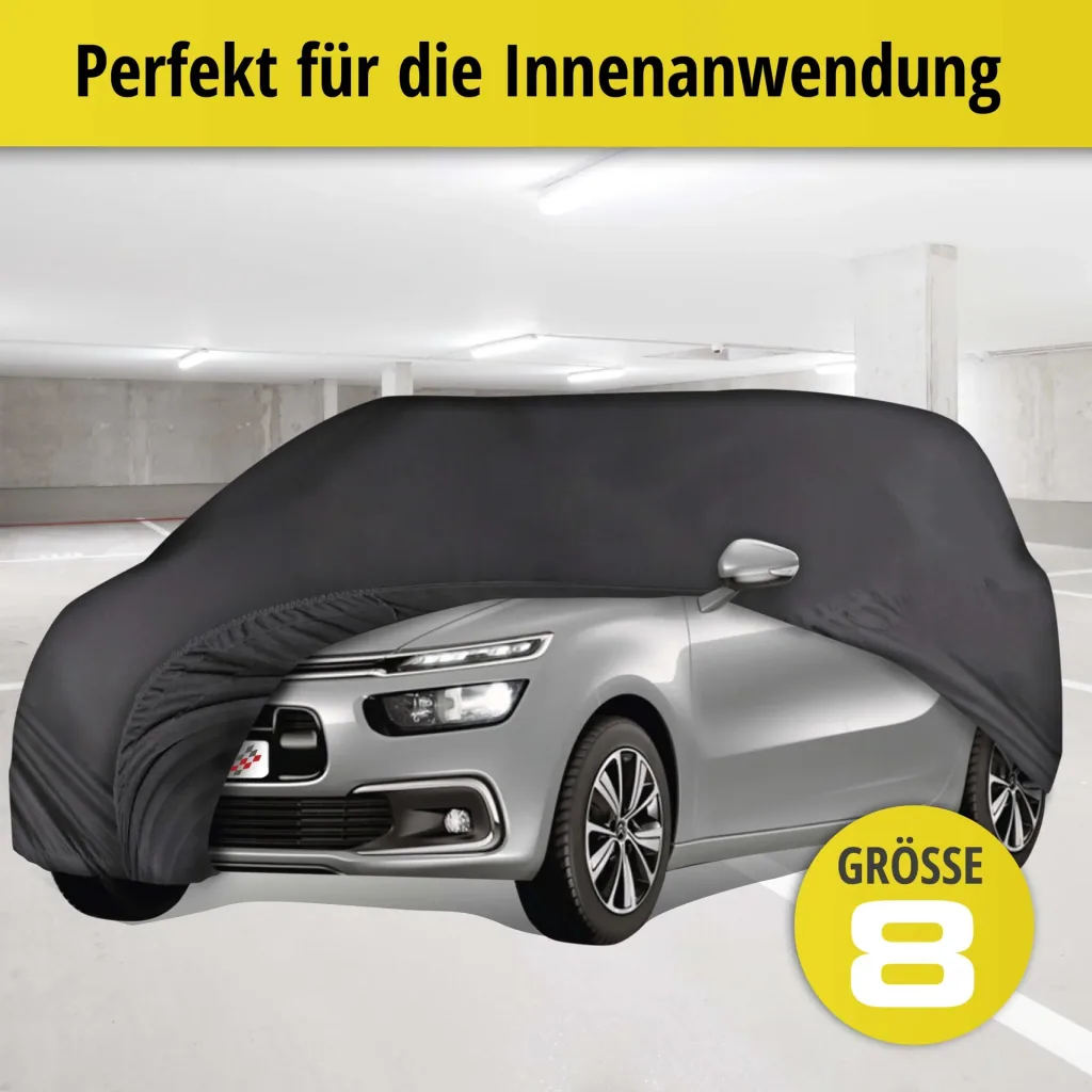 Car cover indoor soft - size 8 - 431x470x155cm - PES - elastane