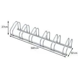 2 pieces bike rack - bike shed for 12 bikes - 160x32x27 cm - metal bike rack