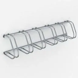 2 pieces bike rack - bike shed for 12 bikes - 160x32x27 cm - metal bike rack