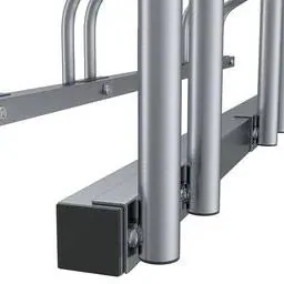 2 pieces bike rack - bike shed for 12 bikes - 160x32x27 cm - metal bike rack