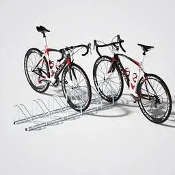 2 pieces bike rack - bike shed for 12 bikes - 160x32x27 cm - metal bike rack