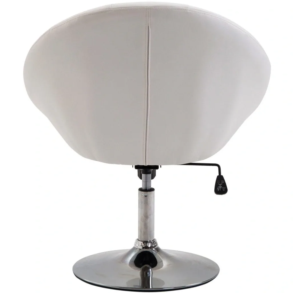 Height-adjustable work stool white