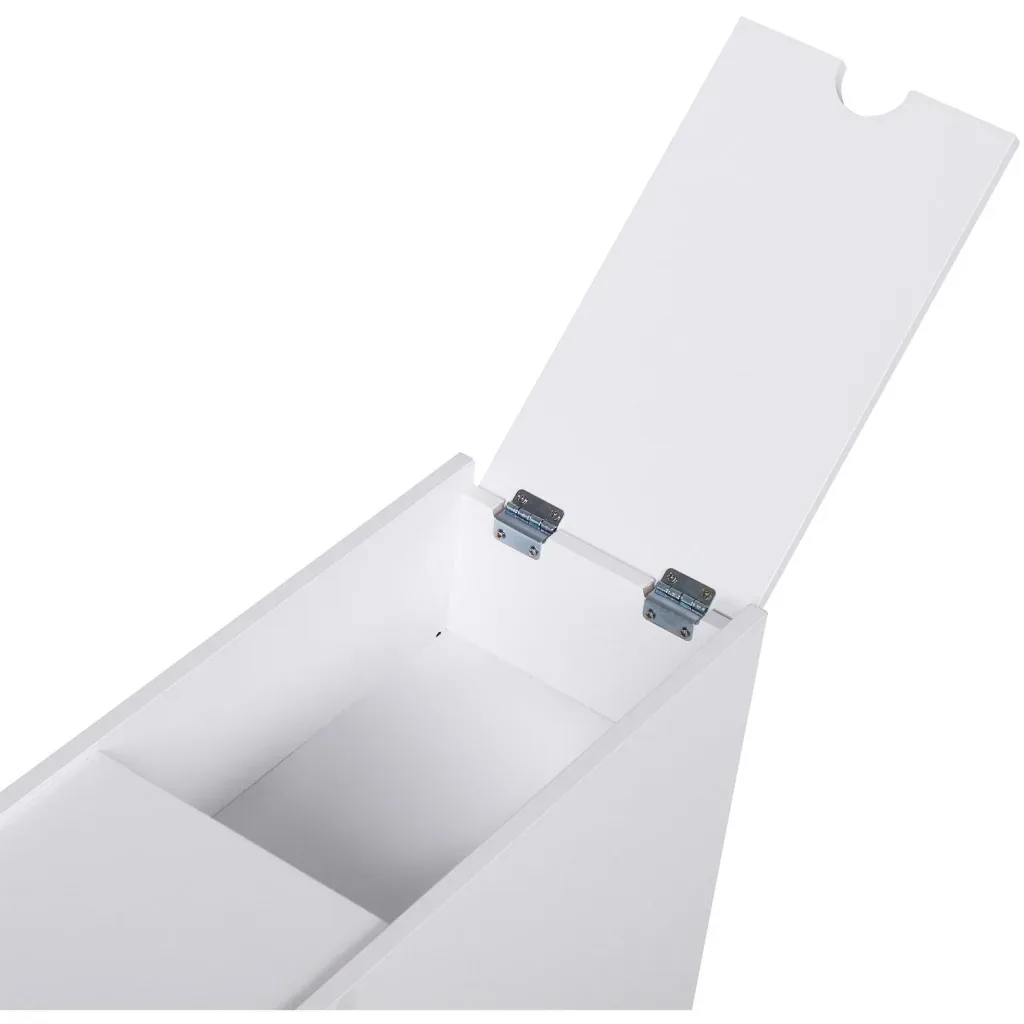 Bathroom furniture bathroom cabinet bathroom cabinet with 2 drawers and 1 storage compartment wood white 48 x 17 x 58 cm