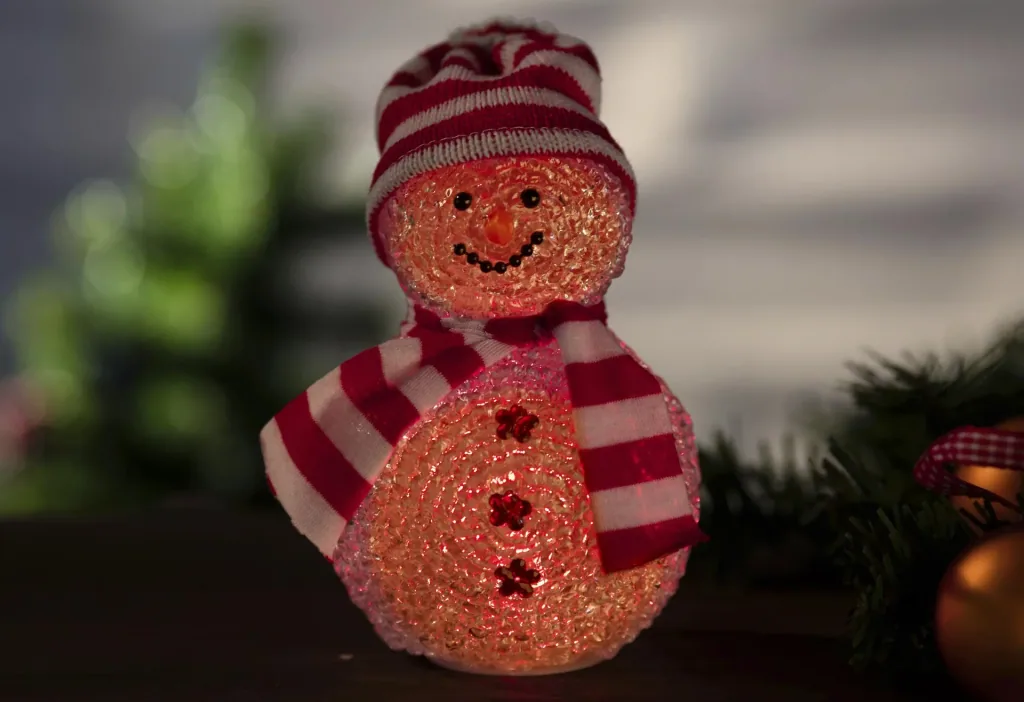 Snowman - figure with color changing LED