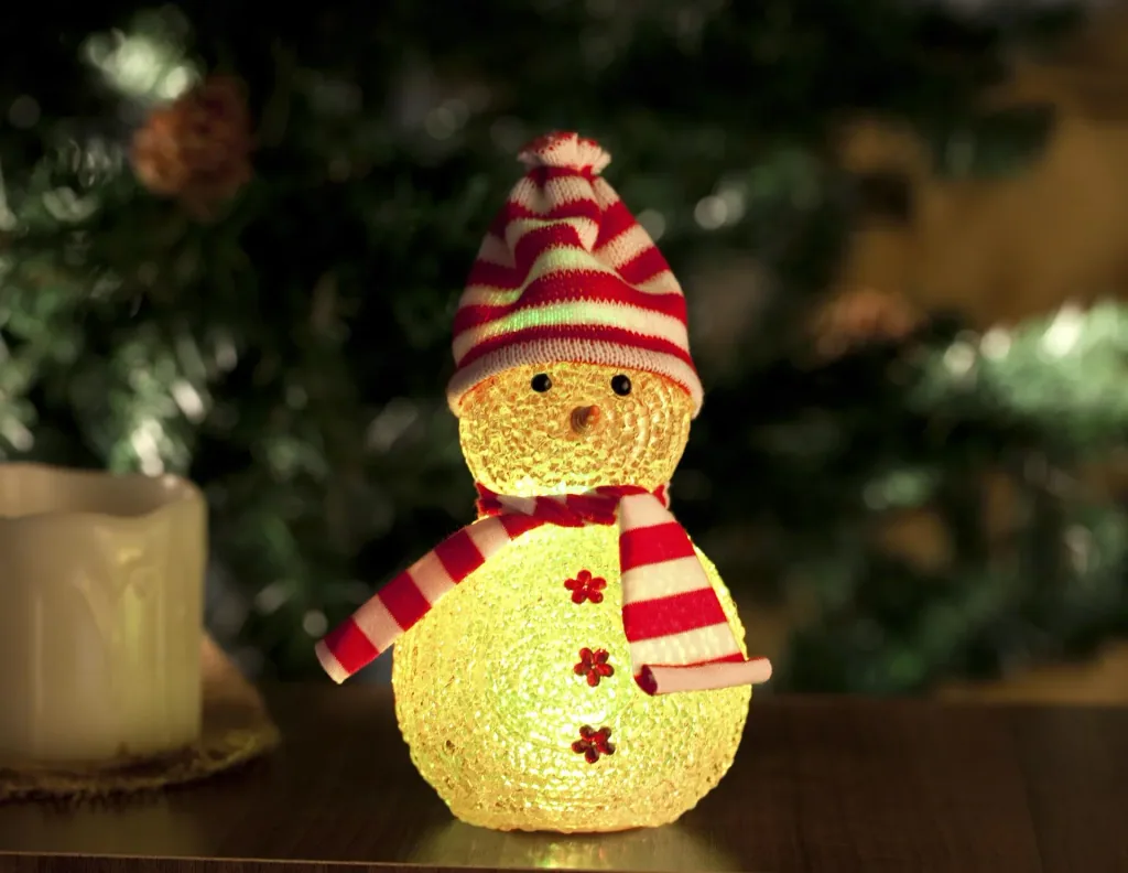 Snowman - figure with color changing LED
