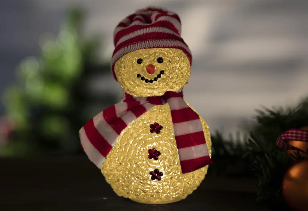 Snowman - figure with color changing LED