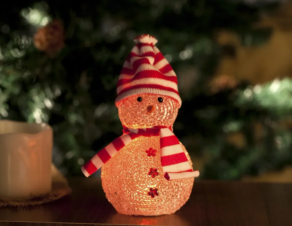 Snowman - figure with color changing LED