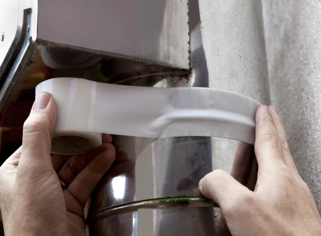Sealing tape for high demands, milky-transparent, 38 mm wide, 1.5 meters long