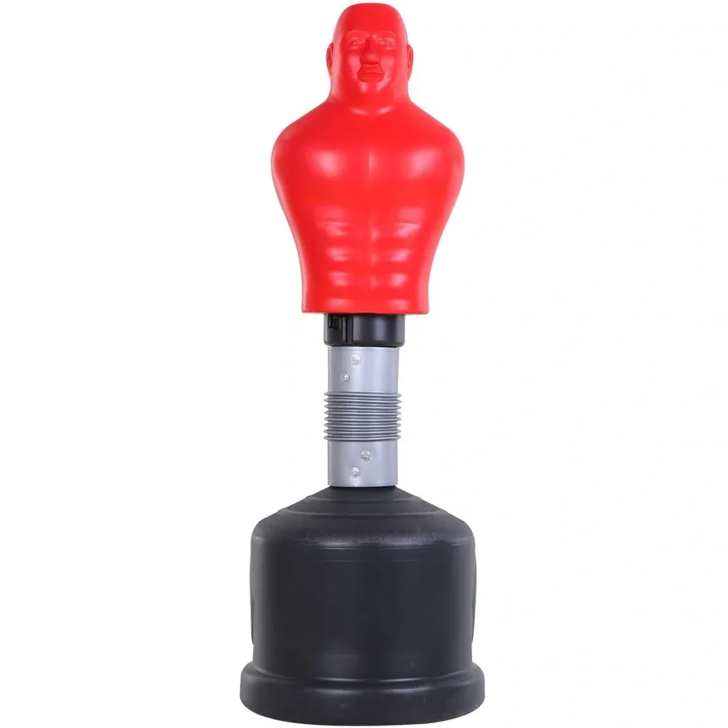 Height-adjustable dummy box, red