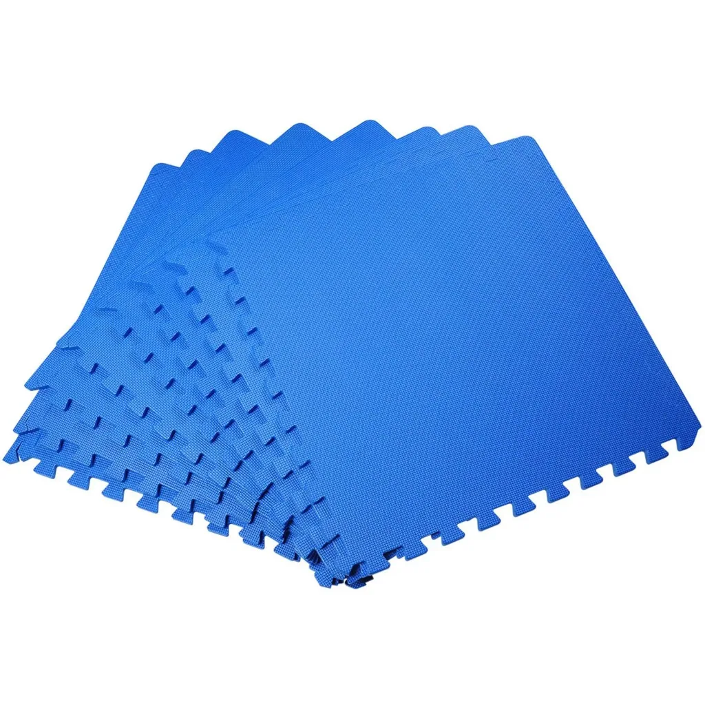 8-piece puzzle mat, play mat, floor mat, gymnastics mat, EVA blue